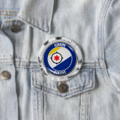 Bonaire Round Emblem Ronde Button 7,6 Cm (In situ)