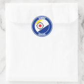 Bonaire Round Emblem Ronde Sticker (Tas)