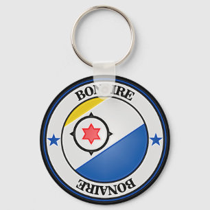 Bonaire Round Emblem Sleutelhanger