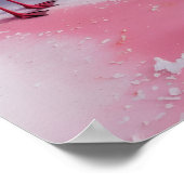 Bonaire roze poster (Hoek)