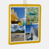 Bonaire Schilderachtig fotocollage Keramisch Ornament (Rechts)