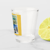 Bonaire Schilderachtig fotocollage Shot Glas (Rechts)