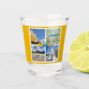 Bonaire Schilderachtig fotocollage Shot Glas