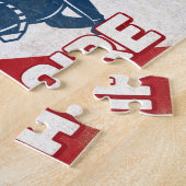 Bonaire Scuba Diver - Blue Retro Legpuzzel (Zijkant)