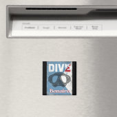 Bonaire scuba duikmasker magneet (Insitu (Vaatwasser))