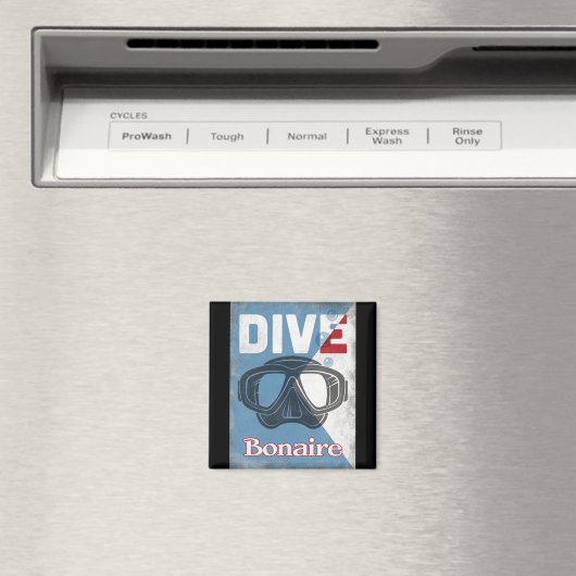 Bonaire scuba duikmasker magneet (Insitu (Vaatwasser))