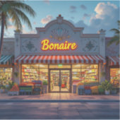 Bonaire shop sticker (Voorkant)