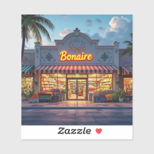 Bonaire shop sticker (Vel)