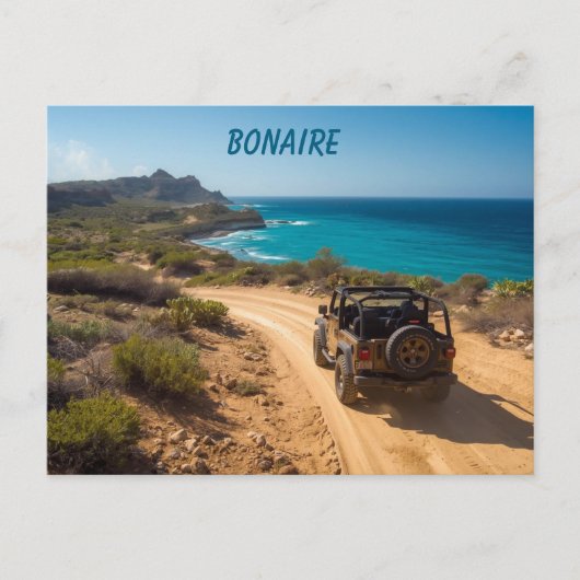 Bonaire Slagbaai park Briefkaart (Voorkant)