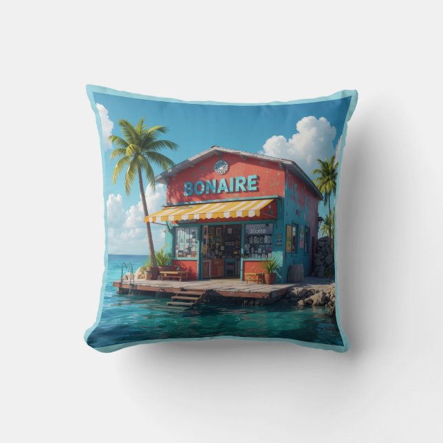 Bonaire snack shop kussen (Voorkant)