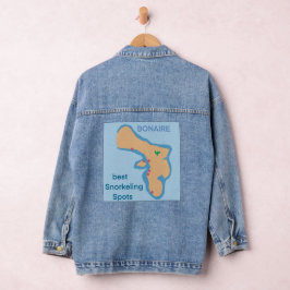 Bonaire snorkelplaatsen denim jacket