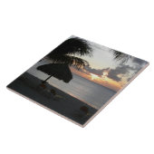 Bonaire Sunset Ceramic Tile Tegeltje (Zijkant)