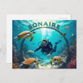bonaire vacation Postcard Briefkaart (Voorkant / Achterkant)