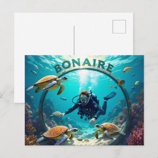 bonaire vacation Postcard Briefkaart (Voorkant / Achterkant)