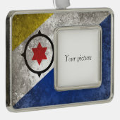 Bonaire Verzilverd Omlijst Ornament (Rechts)