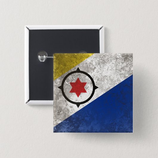 Bonaire Vierkante Button 5,1 Cm (Voorkant /achterkant)