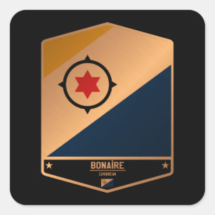 Bonaire Vierkante Sticker