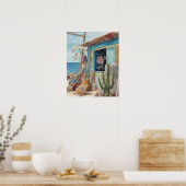 Bonaire visshack uitverkocht poster (Keuken)