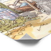 Bonaire visshack uitverkocht poster (Hoek)