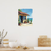 Bonaire visshack uitverkocht poster (Keuken)