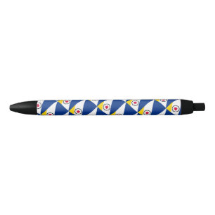 Bonaire Vlag Balpen Zwarte Inkt Pen