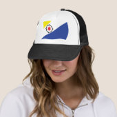 Bonaire Vlag Hoed Trucker Pet (In situ)