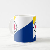Bonaire Vlag Keramische Mok (Voorkant links)