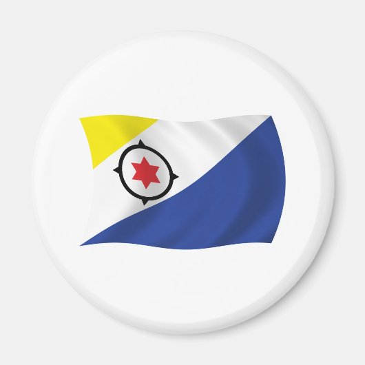 Bonaire Vlag Magneet (Voorkant)