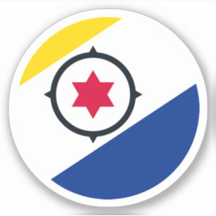 Bonaire Vlag Ronde Sticker