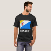 Bonaire Vlag Shirt Bonairean (Voorkant volledig)