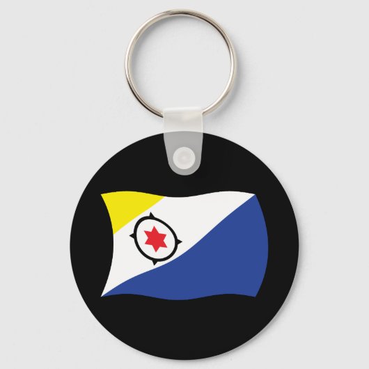 Bonaire Vlag Sleutelhanger (Voorkant)