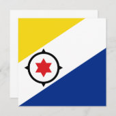 Bonaire Vlag Uitnodiging (Voorkant / Achterkant)
