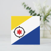Bonaire Vlag Uitnodiging (Staand voorkant)