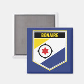 Bonaire vlaggenschip magneet (Voorkant / Achterkant)