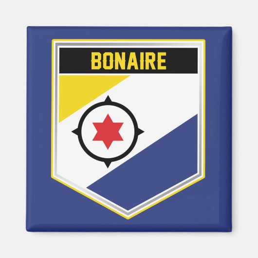 Bonaire vlaggenschip magneet (Voorkant)