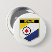 Bonaire vlaggenschip ronde button 7,6 cm (Voorkant /achterkant)