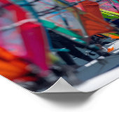 Bonaire-windsurfersposter Poster (Hoek)