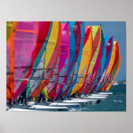 Bonaire-windsurfersposter Poster