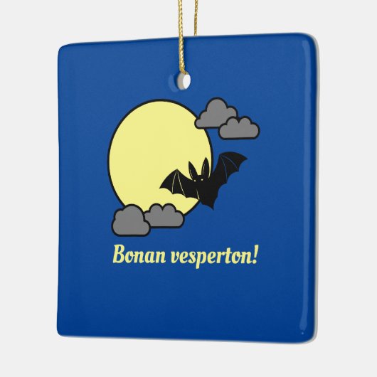Bonan vesperton! keramisch ornament (Links)