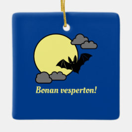 Bonan vesperton! keramisch ornament