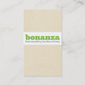 Bonanza Verticaal Visitekaartje papier (Achterkant)