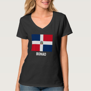 Bonao Dominicaanse Republiek Vlag Emblem Escudo Cr T-shirt