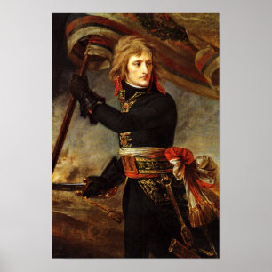 Bonaparte aan de brug van Arcola door Gros, antoï Poster