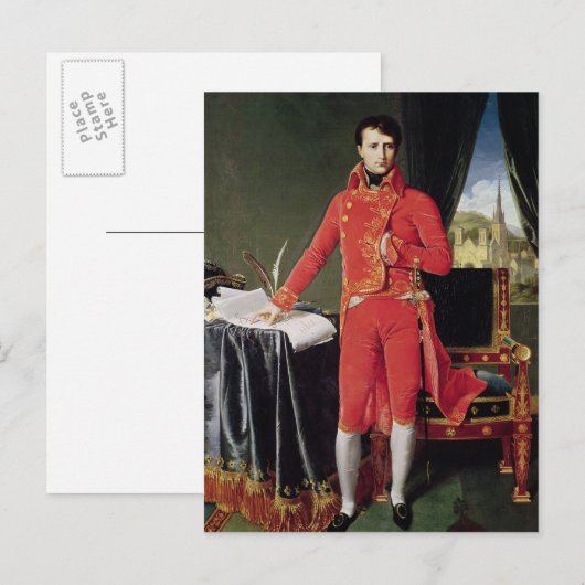 Bonaparte as First Consul, 1804 Briefkaart (Voorkant / Achterkant)