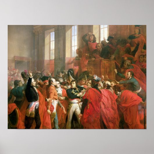 Bonaparte en Raad van 500 in St. Poster (Voorkant)