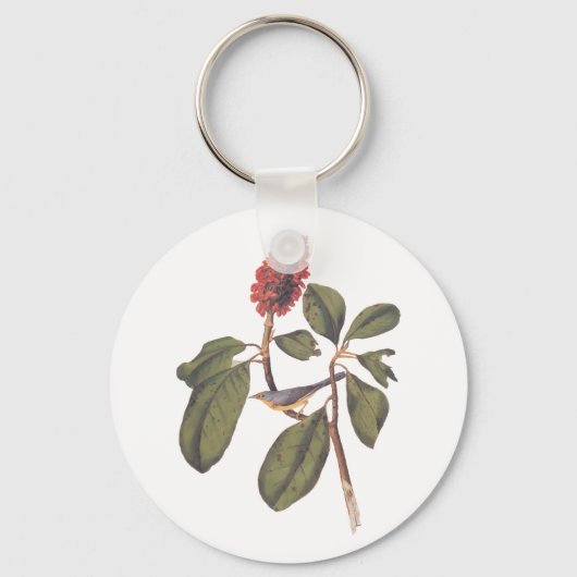 Bonaparte Flycatcher Canada Warbler Audubon Bird Sleutelhanger (Voorkant)