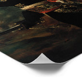 Bonaparte in de Pont d'Arcole Poster (Hoek)