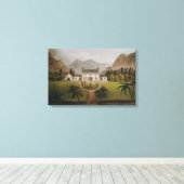 Bonaparte s Mal-Maison in St. Helena, 1821 Canvas Afdruk (Insitu (Houten vloer))