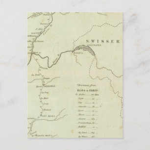 Bonaparte s Route van Elba naar Parijs Briefkaart