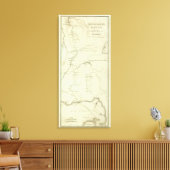 Bonaparte s Route van Elba naar Parijs Canvas Afdruk (Insitu (Woonkamer))